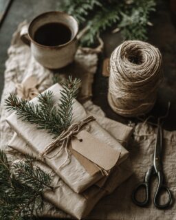 Day 16 🎁Gift wrapping = tiny acts of love.The crinkling of the paper, the fighting over the tape and the sounds of scissors snipping away to bring about the perfect decorations.#WrappingStation #GiftSeason